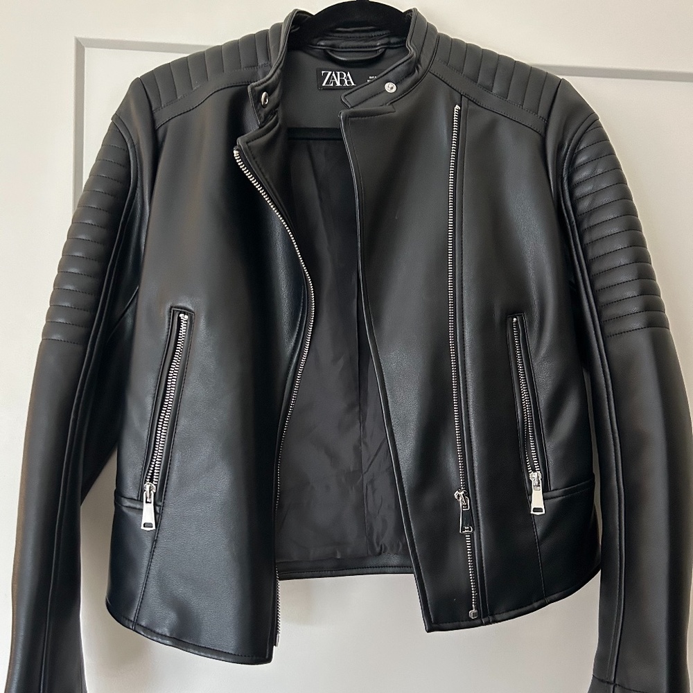 Zara Leather Jacket - Picture 2 of 5